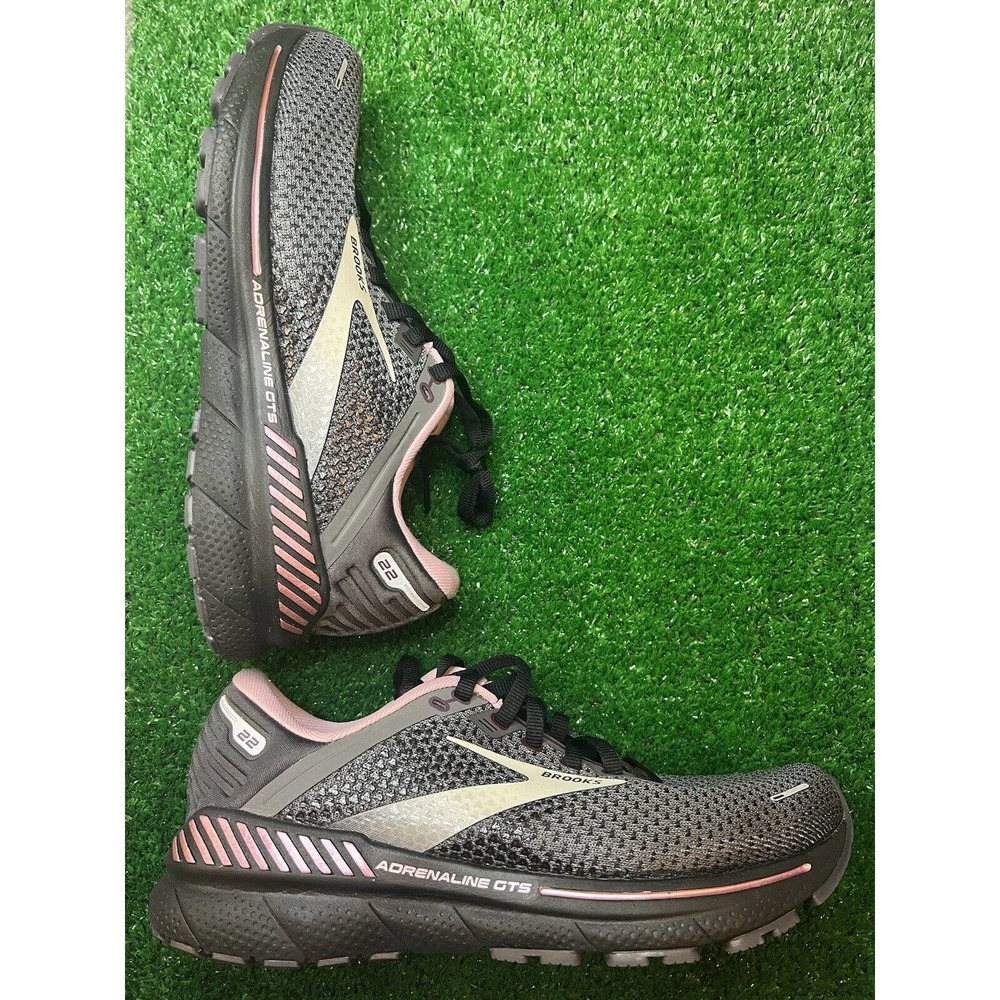 BROOKS ADRENALINE GTS 22 Women’s Size 8 1203531B015 Pearl/Blk Running Shoes